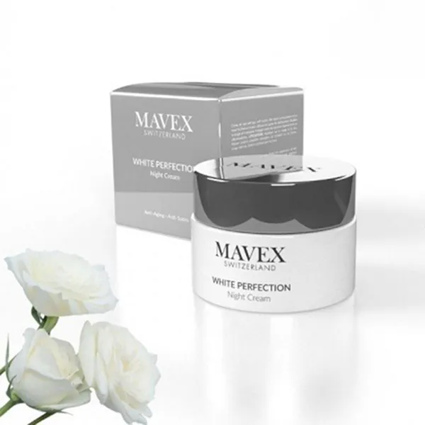 Kem Dưỡng Trắng Da Ban Đêm Mavex White Perfection Hỗ Trợ Giảm Dấu Hiệu Lão Hoá, Mờ Thâm 50ml