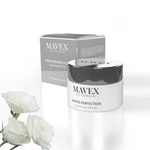 Kem Dưỡng Trắng Da Ban Ngày Mavex White Perfection SPF30 Hỗ Trợ Giảm Dấu Hiệu Lão Hoá, Mờ Thâm 50ml