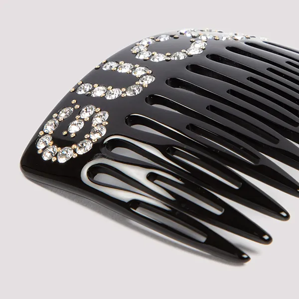 Kẹp Tóc Nữ Gucci Crystal Embellished Hair Comb Màu Đen N-HM