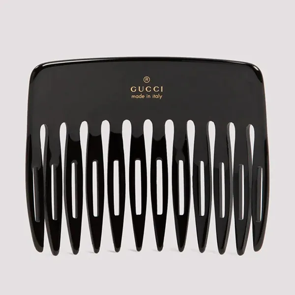 Kẹp Tóc Nữ Gucci Crystal Embellished Hair Comb Màu Đen N-HM