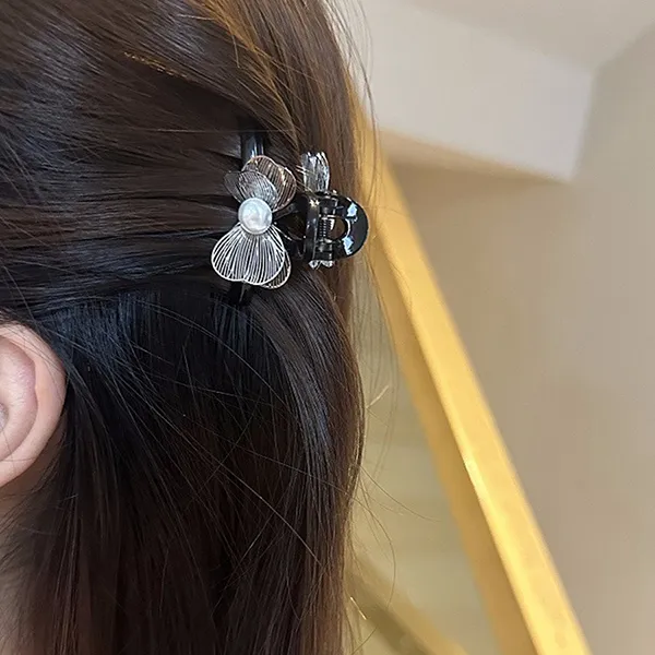Kẹp Tóc Nữ Kya Jewel Bow Pearl HC132 Màu Đen - Phụ kiện - Vua Hàng Hiệu