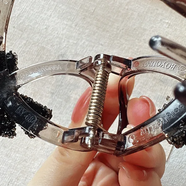 Kẹp Tóc Nữ Kya Jewel Starry Bow HC135 Màu Đen - Phụ kiện - Vua Hàng Hiệu