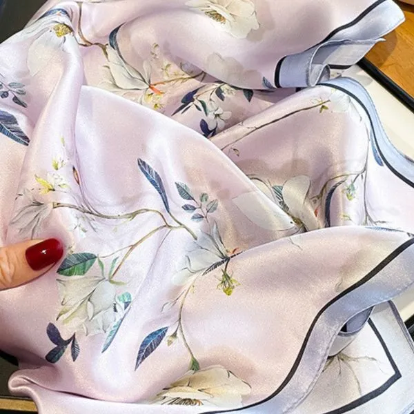Khăn Choàng Nữ Kya Jewel Camellia SC54 Màu Tím - Thời trang - Vua Hàng Hiệu
