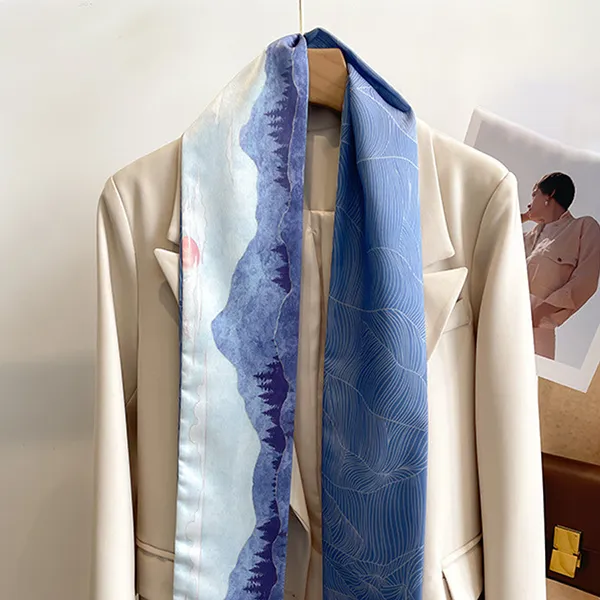 Khăn Choàng Nữ Kya Jewel Peak Serenity 12 x 148cm SC43 Màu Xanh - Thời trang - Vua Hàng Hiệu