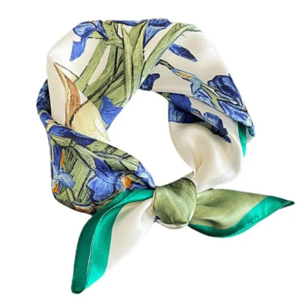Khăn Choàng Nữ Kya Jewel Timeless Iris SC57 Màu Xanh - Thời trang - Vua Hàng Hiệu