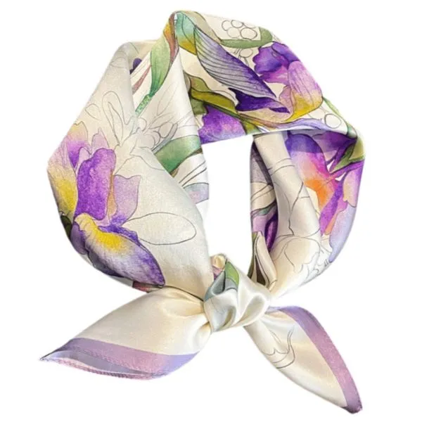 Khăn Choàng Nữ Kya Jewel Violet Iris SC55 Màu Tím - Thời trang - Vua Hàng Hiệu
