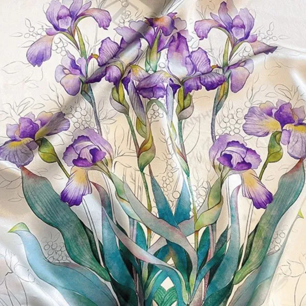 Khăn Choàng Nữ Kya Jewel Violet Iris SC55 Màu Tím - Thời trang - Vua Hàng Hiệu