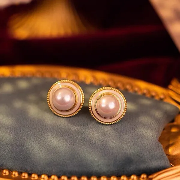 Khuyên Tai Nữ Kya Jewel Charming Pearl PE41 Màu Vàng Trắng - Trang sức - Vua Hàng Hiệu