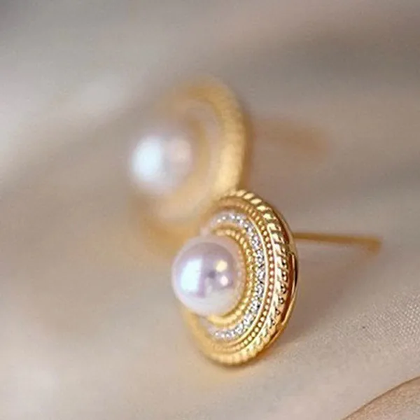 Khuyên Tai Nữ Kya Jewel Feminine Pearl PE33 Màu Vàng - Trang sức - Vua Hàng Hiệu