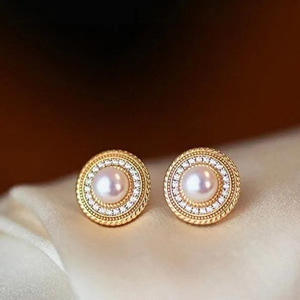 Khuyên Tai Nữ Kya Jewel Feminine Pearl PE33 Màu Vàng - Trang sức - Vua Hàng Hiệu