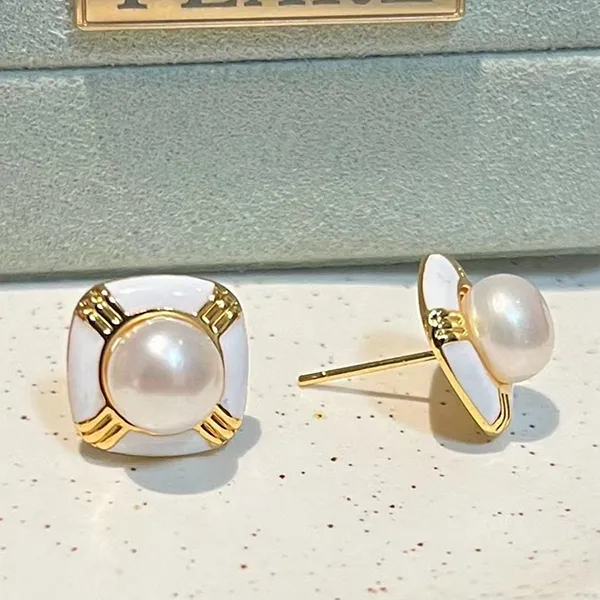 Khuyên Tai Nữ Kya Jewel Modern Pearl PE43 Màu Trắng - Trang sức - Vua Hàng Hiệu