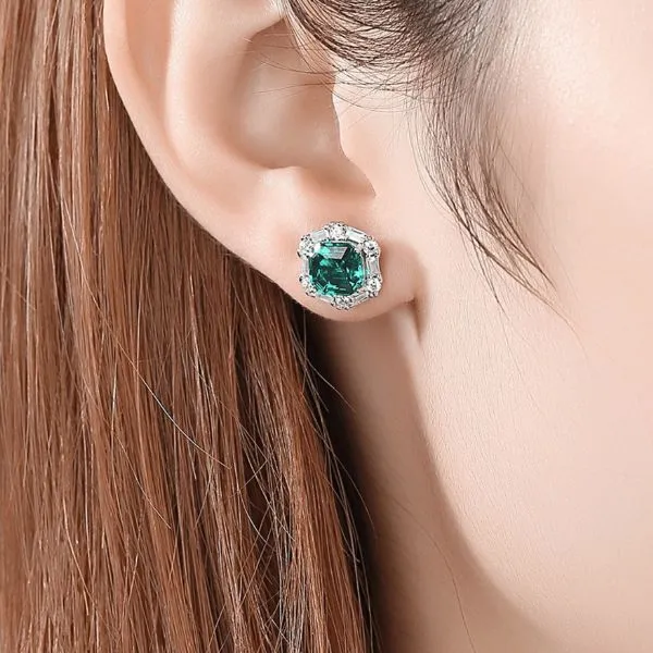 Khuyên Tai Nữ Kya Jewel Mystic Green SE130 Màu Bạc Xanh - Trang sức - Vua Hàng Hiệu