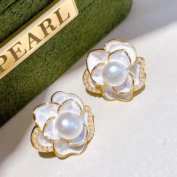Khuyên Tai Nữ Kya Jewel Petal Unfold PE36 Màu Vàng Trắng - Trang sức - Vua Hàng Hiệu