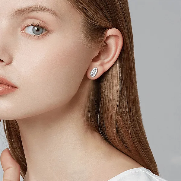 Khuyên Tai Nữ Kya Jewel Princess Crown SE129 Màu Bạc - Trang sức - Vua Hàng Hiệu