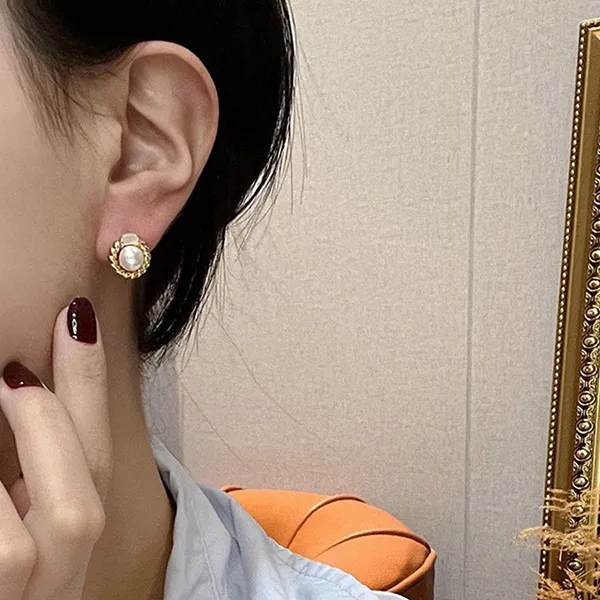 Khuyên Tai Nữ Kya Jewel Twisted Pearl PE34 Màu Vàng - Trang sức - Vua Hàng Hiệu