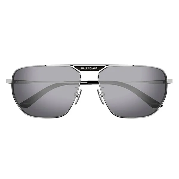 Kính Mát Nam Balenciaga Sunglasses BB0298SA 003 Màu Bạc - Kính mắt - Vua Hàng Hiệu