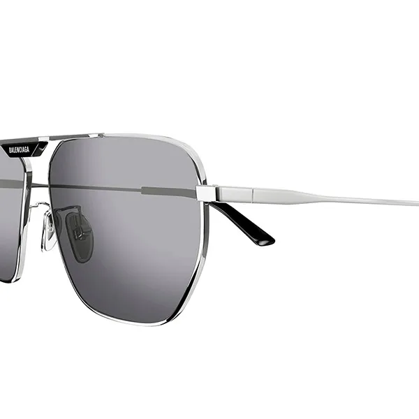 Kính Mát Nam Balenciaga Sunglasses BB0298SA 003 Màu Bạc - Kính mắt - Vua Hàng Hiệu