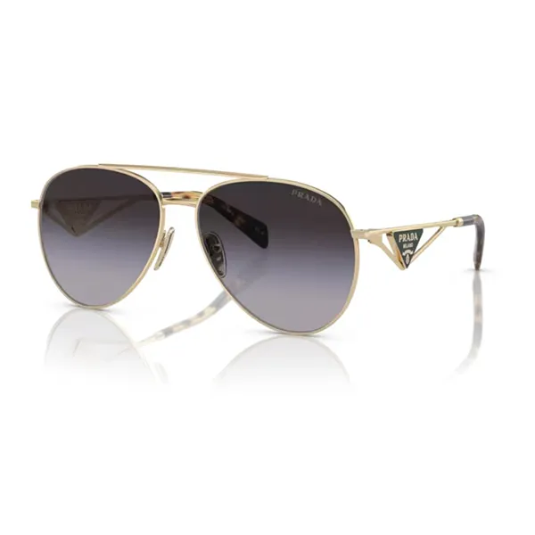 Kính Mát Nữ Prada 0PR73ZS ZVN5D1 Màu Xám Vàng Size 58