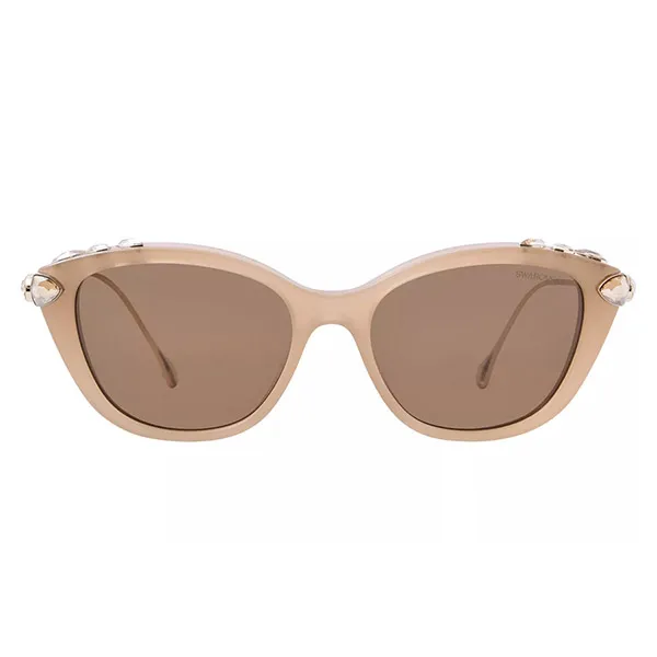 Kính Mát Nữ Swarovski Sunglasses 0SK6010F 2002OK Màu Beige/Nâu