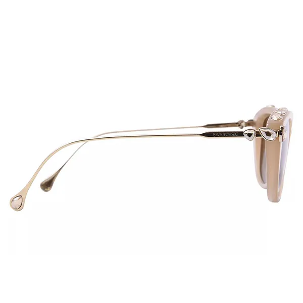 Kính Mát Nữ Swarovski Sunglasses 0SK6010F 2002OK Màu Beige/Nâu
