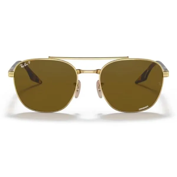 Kính Mát Unisex Rayban Sunglasses 0RB3688 001/AN58 Màu Vàng Gold - Kính mắt - Vua Hàng Hiệu