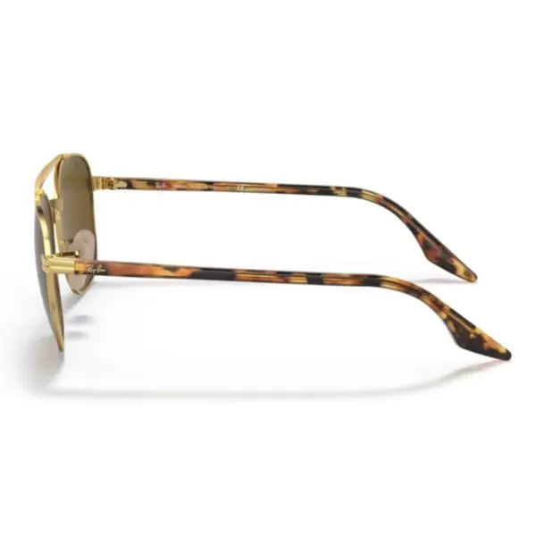 Kính Mát Unisex Rayban Sunglasses 0RB3688 001/AN58 Màu Vàng Gold - Kính mắt - Vua Hàng Hiệu