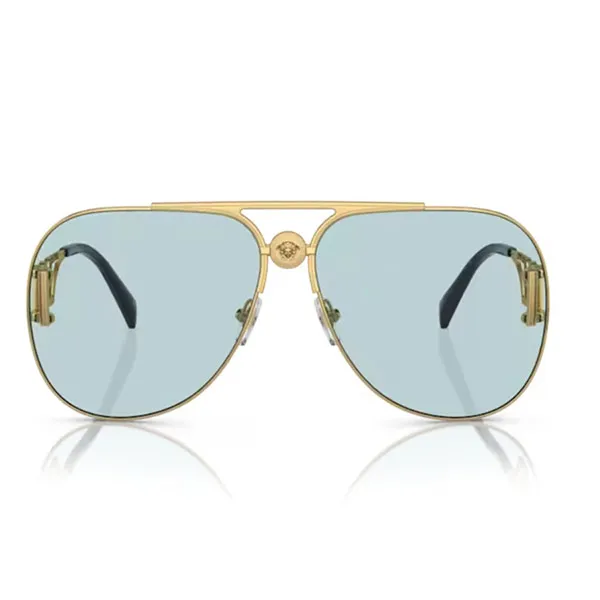 Kính Mát Unisex Versace Sunglasses 0VE2255 1002/163 Màu Xanh/Vàng Gold