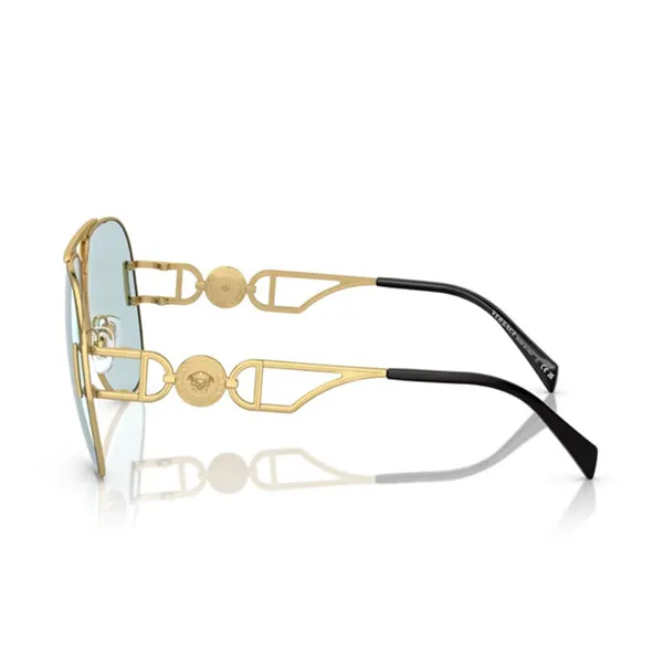 Kính Mát Unisex Versace Sunglasses 0VE2255 1002/163 Màu Xanh/Vàng Gold