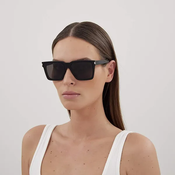 Kính Mát Unisex YSL Yves Saint Laurent Sunglasses SL610/F 001 Màu Đen