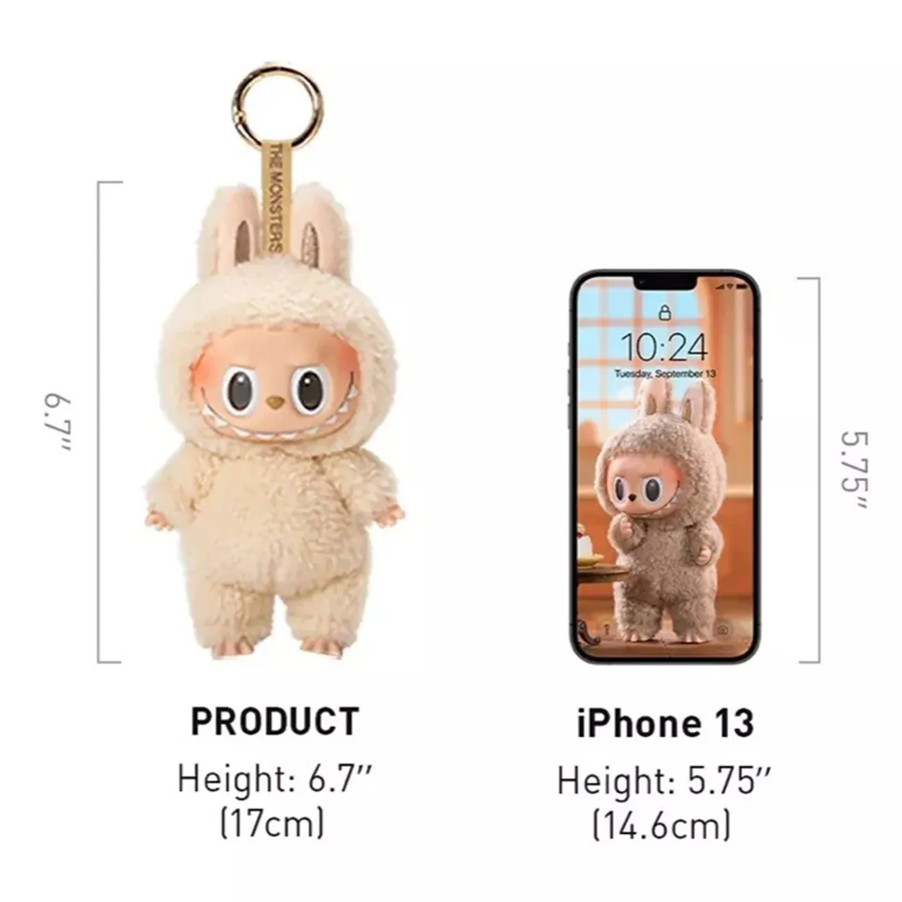Móc Khóa Pop Mart Labubu Exciting Macaron Soymilk Màu Be - Phụ kiện - Vua Hàng Hiệu