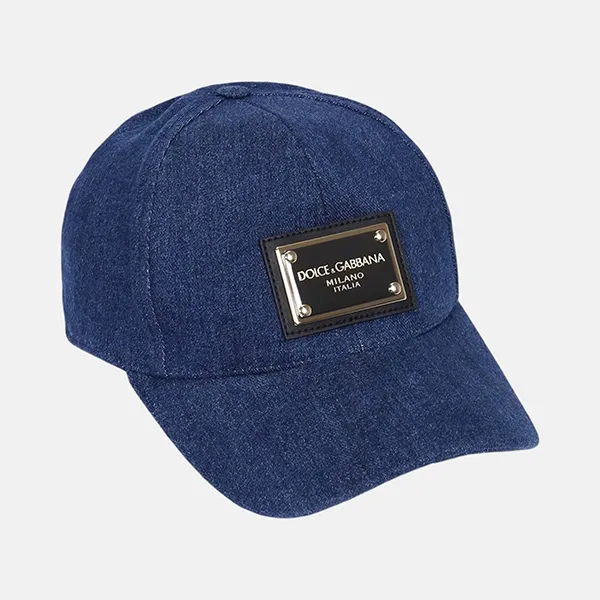 Mũ Unisex Dolce & Gabbana D&G Baseball Cap GH590A G8EE4 S9001 Màu Xanh Denim Size 59 - Mũ nón - Vua Hàng Hiệu