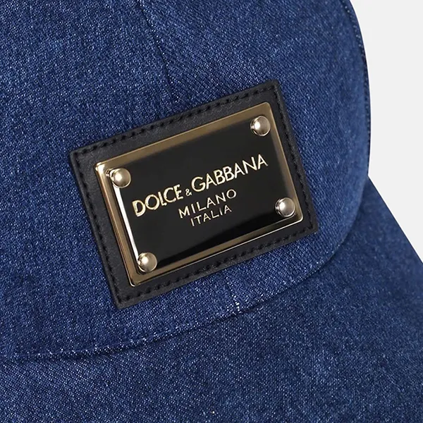 Mũ Unisex Dolce & Gabbana D&G Baseball Cap GH590A G8EE4 S9001 Màu Xanh Denim Size 59 - Mũ nón - Vua Hàng Hiệu