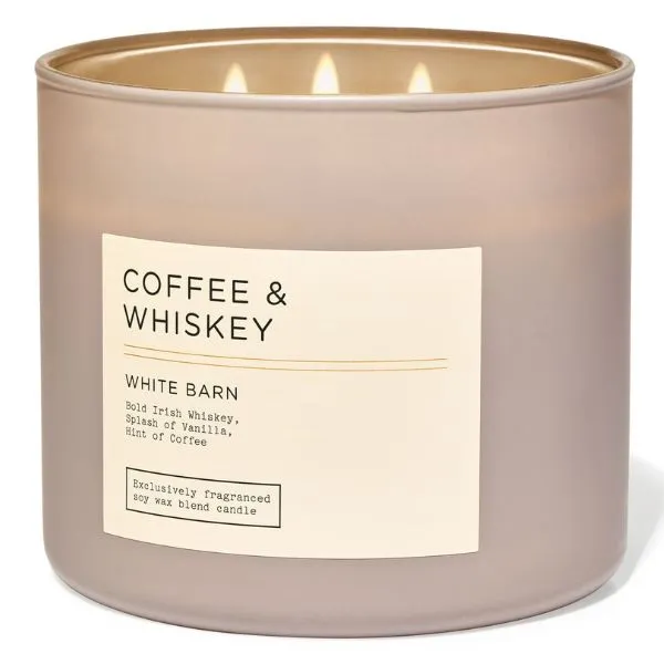 Nến Thơm Bath & Body Works Coffee & Whiskey Candle 411g - Nến thơm - Vua Hàng Hiệu