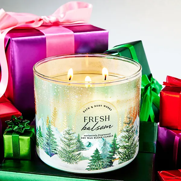 Nến Thơm Bath & Body Works Fresh Balsam 3-Wick Candle 411g