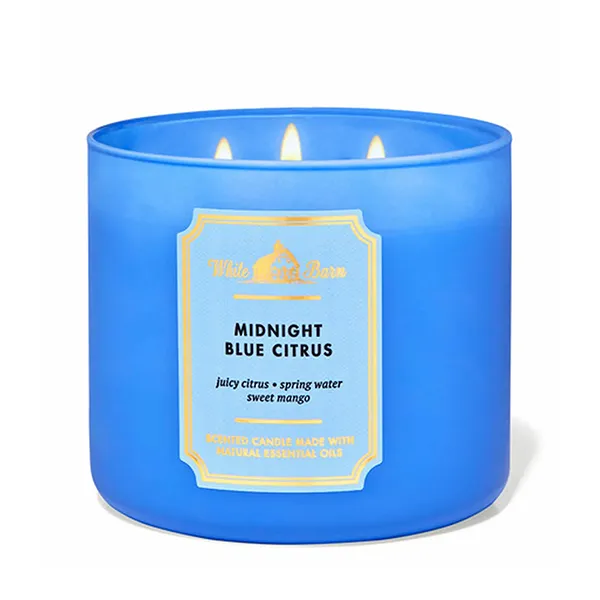 Nến Thơm Bath & Body Works Midnight Blue Citrus Candle 411g - Nến thơm - Vua Hàng Hiệu