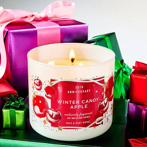 Nến Thơm Bath & Body Works Winter Candy Apple 3-Wick Candle 411g