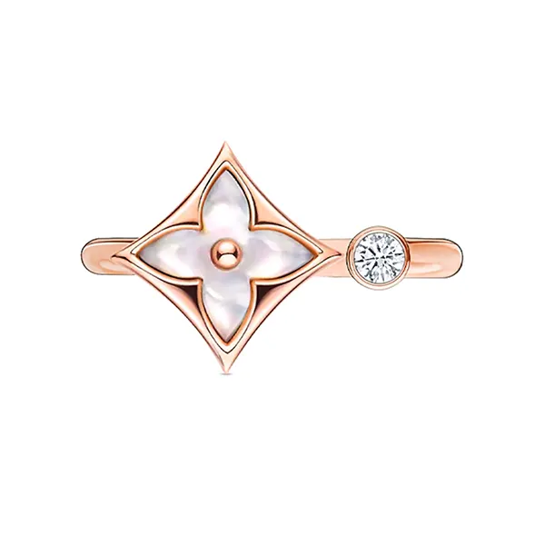 Nhẫn Nữ Jewery Luxury Color Blossom Mini Star Q9S80H Màu Vàng Hồng - Trang sức - Vua Hàng Hiệu