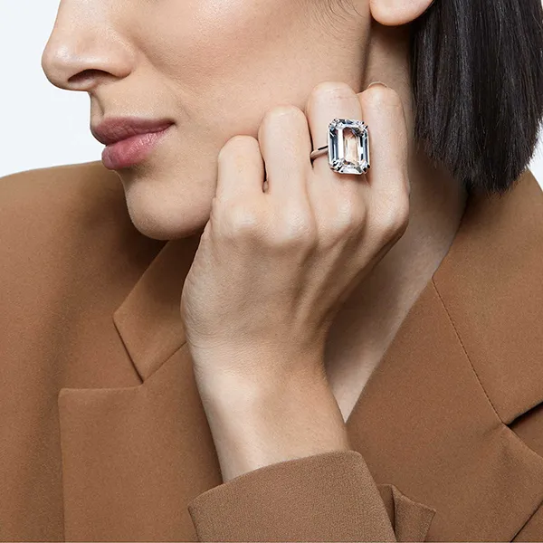 Nhẫn Nữ Swarovski Mesmera Cocktail Ring 5610381 Màu Bạc Size 55
