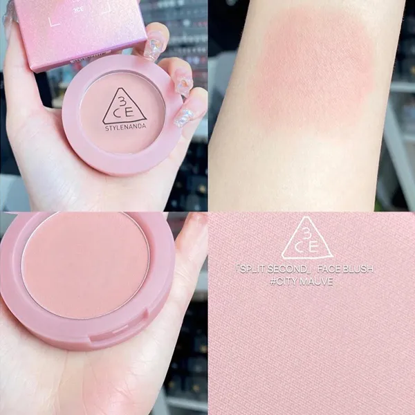 Phấn Má Hồng 3CE Face Blush Split Second Edition #City Mauve Màu Hồng Pastel - Trang điểm - Vua Hàng Hiệu