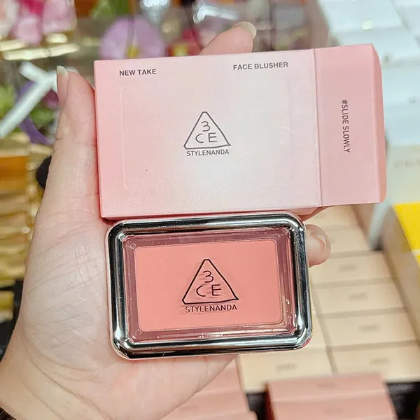 Phấn Má Hồng 3CE Face Blusher New Take #Slide Slowly Màu Hồng Cam Đào C_LĐN - Trang điểm - Vua Hàng Hiệu