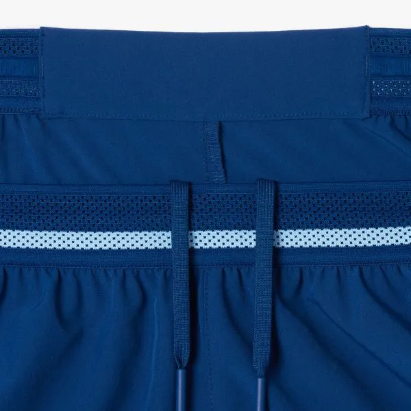 Quần Short Nam Lacoste Men's Tennis X Novak Djokovic Shorts GH7413-51 HBM Màu Xanh Đậm Size 5