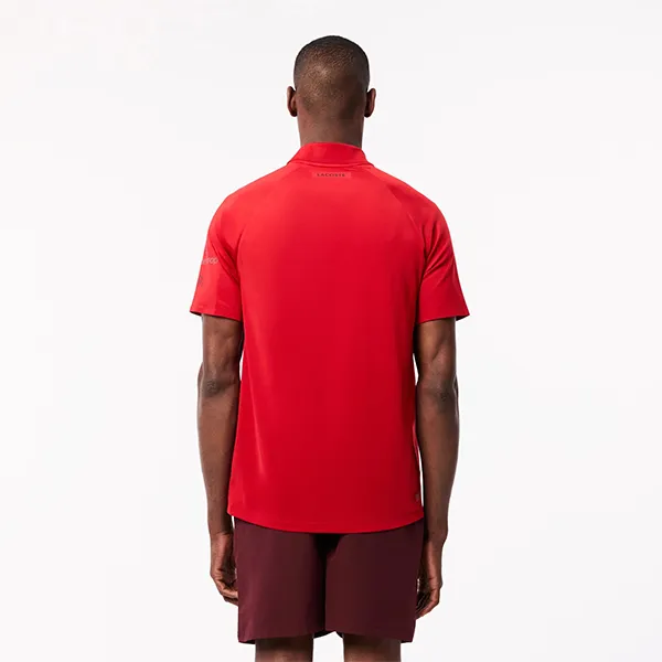 Quần Short Nam Lacoste Tennis Shorts x Novak Djokovic GH7413 51 BZD Màu Đỏ Mận Size 3
