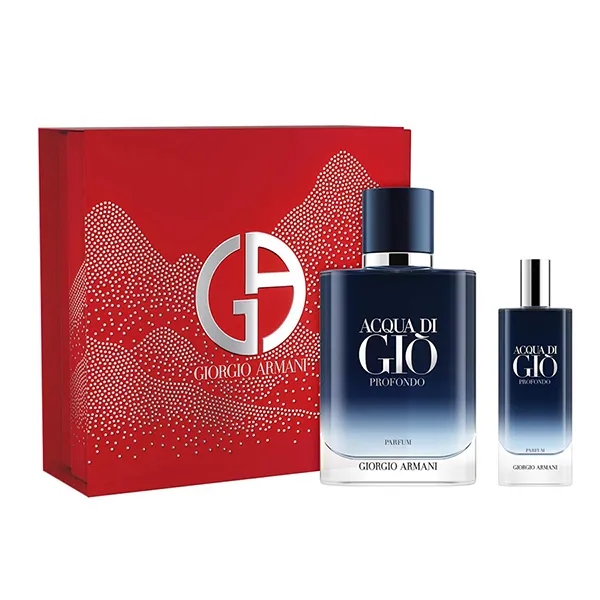 Set Nước Hoa Nam Giorgio Armani Acqua Di Gio Profondo Parfum Gift Set (100ml + 15ml) - Nước hoa - Vua Hàng Hiệu