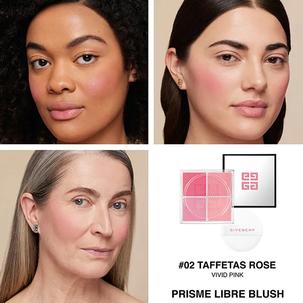 Set Phấn Má Hồng Và Son Dưỡng Givenchy Prisme Libre Blush & Perfecto Lip Balm Mini 01 Pink Irresistible
