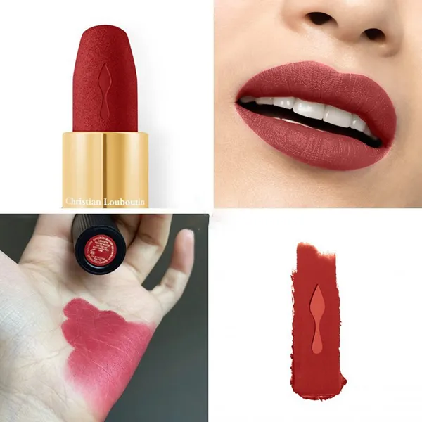 Son Christian Louboutin Velvet Matte On The Go Epic Brunette 318M Màu Đỏ Gạch - Son Môi - Vua Hàng Hiệu