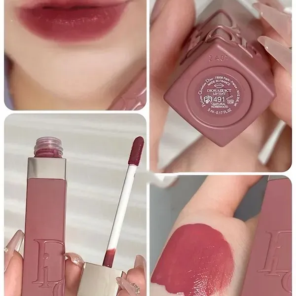 Son Kem Dior Addict Lip Tint 491 Natural Rosewood Màu Hồng Đất