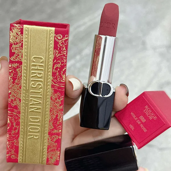 Son Dior Rouge Dior Limited Edition Lunar New Year 688 Voile De Rose Màu Hồng Đất