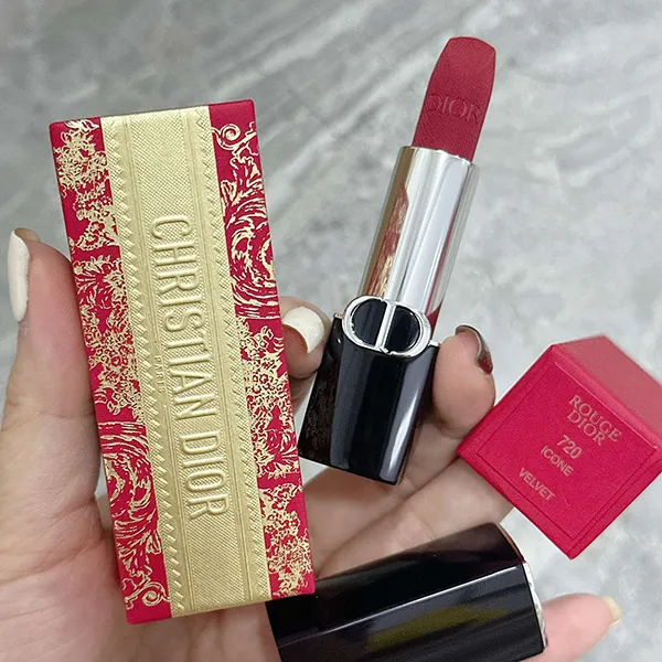 Son Dior Rouge Dior Limited Edition Lunar New Year 720 Icone Màu Đỏ Hồng Gỗ