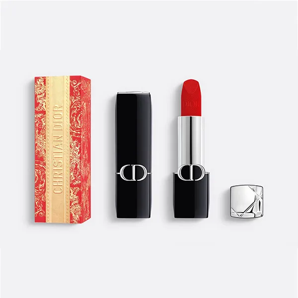 Son Dior Rouge Dior Limited Edition Lunar New Year 999 Màu Đỏ Tươi - Son Môi - Vua Hàng Hiệu