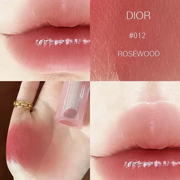 Son Dưỡng Dior Addict Lip Glow Balm In Rosewood 012 Màu Hồng Cam Đất (Box Xanh)